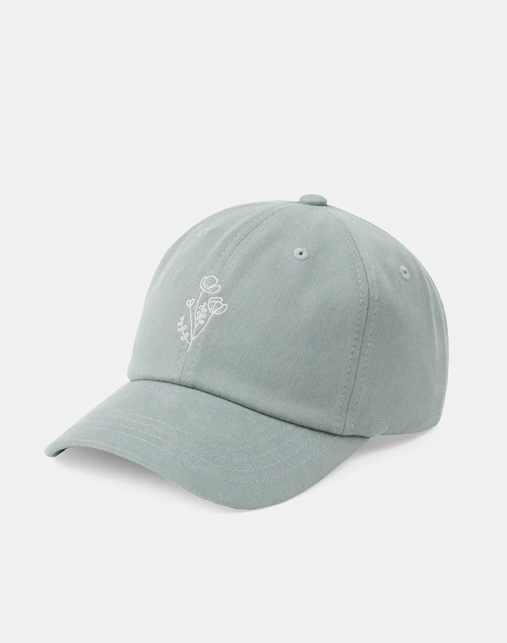 Flower Embroidery Peak Hat