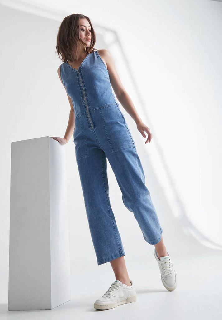 Performance Stretch Denim Jumpsuit DU ER SHIFT boutique