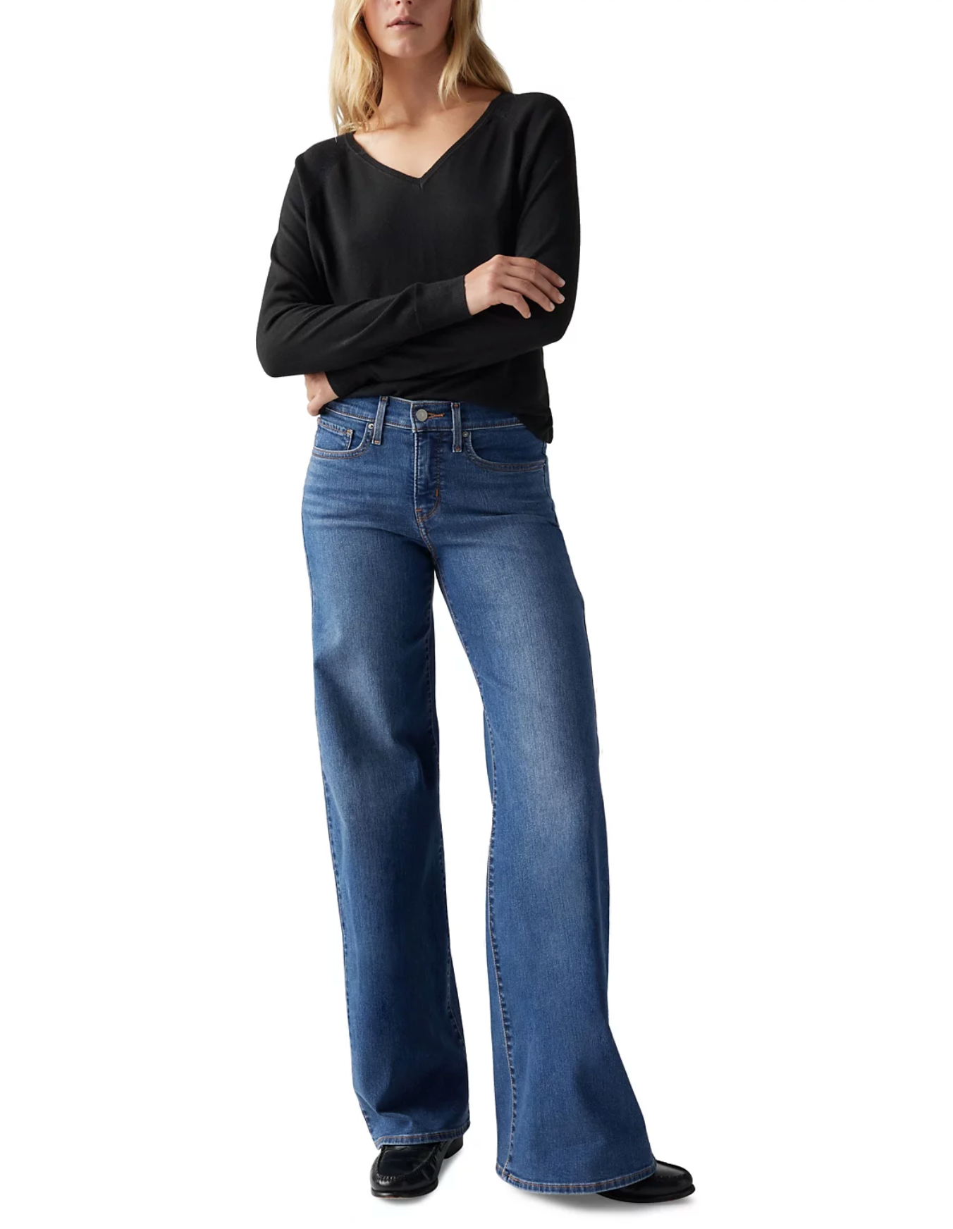 318 Shaping Stellar-Stretch Wide-Leg Jeans