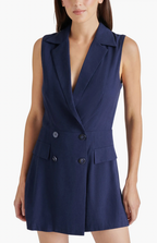 Paris Double Breasted Linen Blend Romper