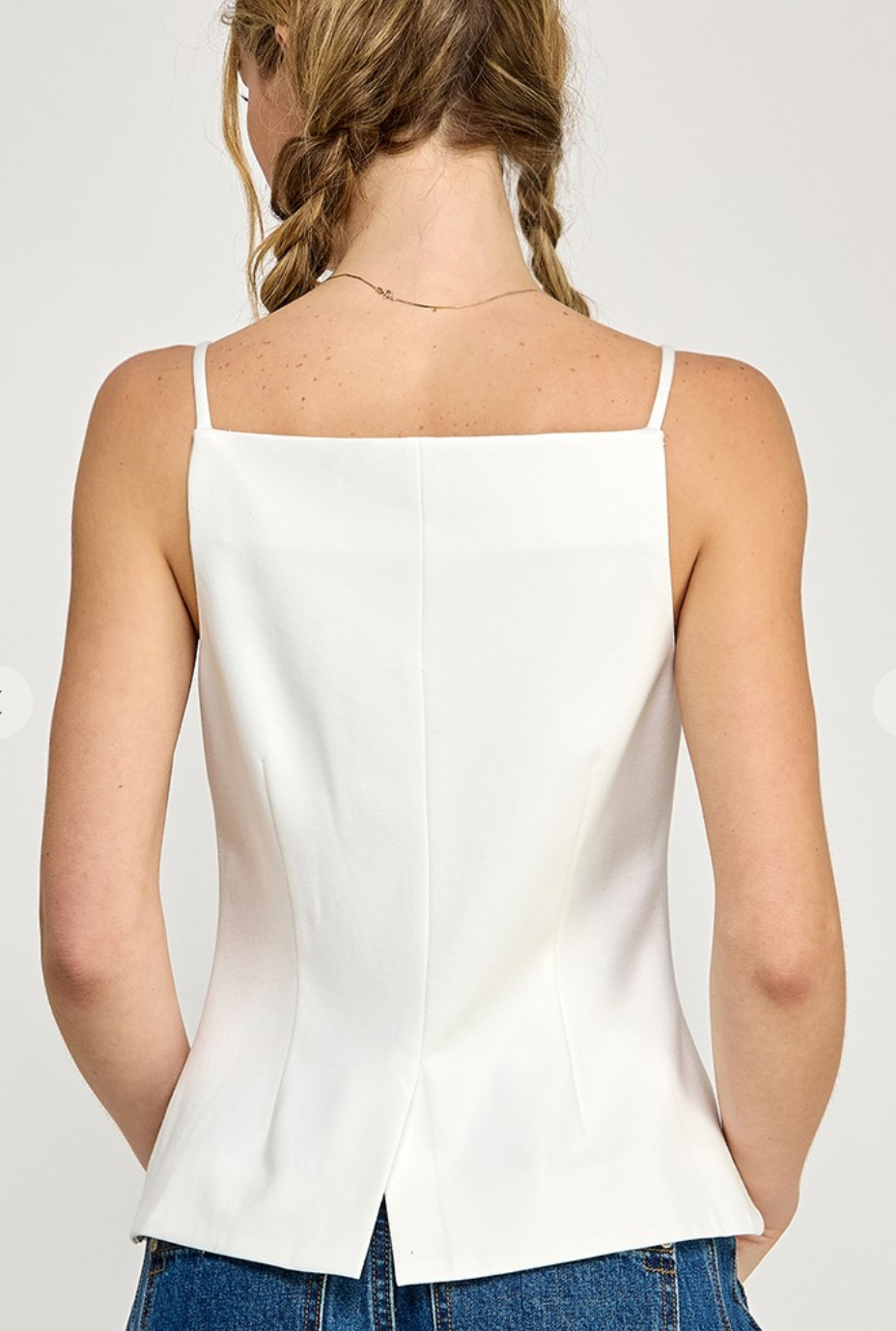 Monroe Button Front Top