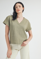 Sagewood V-Neck Tee