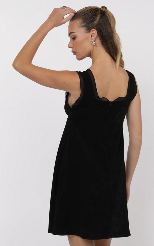 My Heart Crepe Mini Dress