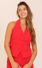 Harper Textured Halter Top