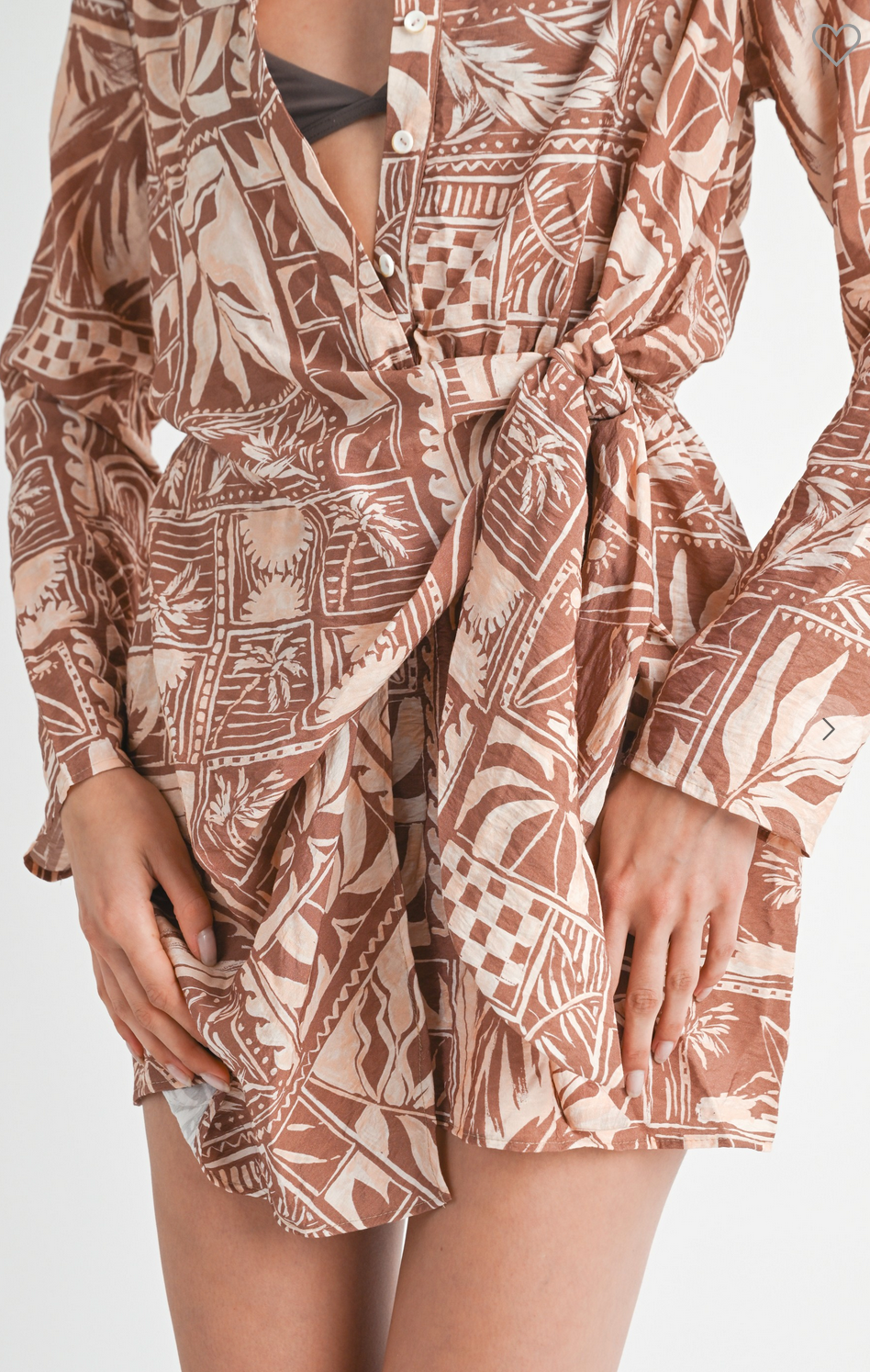 Sahara Stamp Shirt Dress