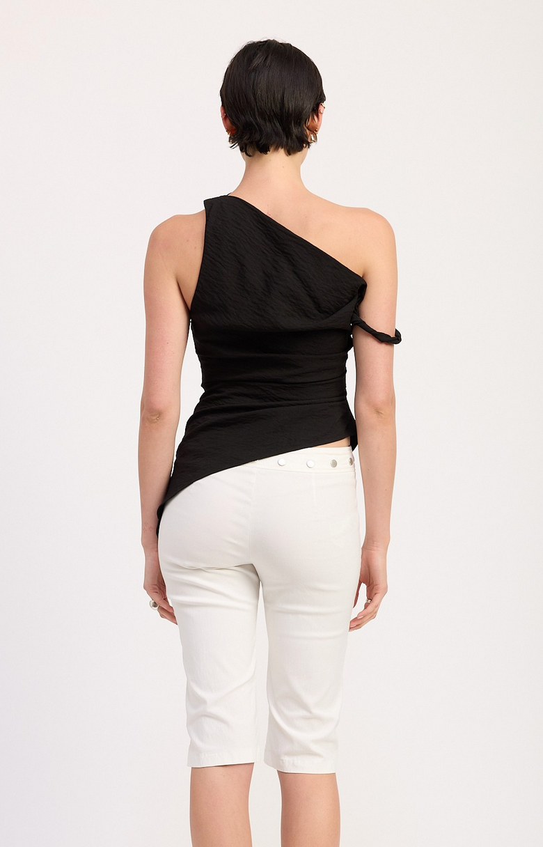 Asmmetry Drape One-Shoulder Top