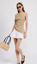 Asmmetry Drape One-Shoulder Top