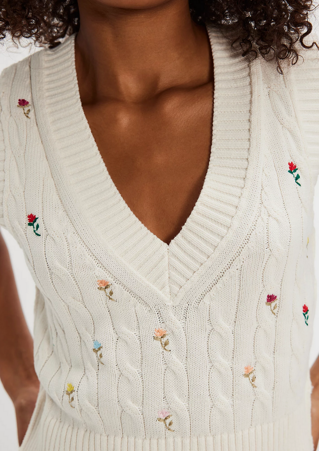 Plumeria Floral Vest