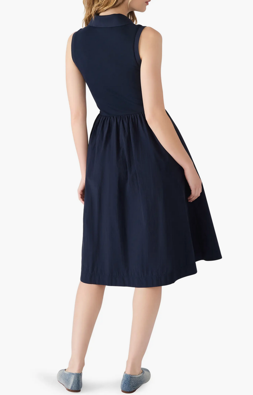 Auden Mixed Media Midi Dress