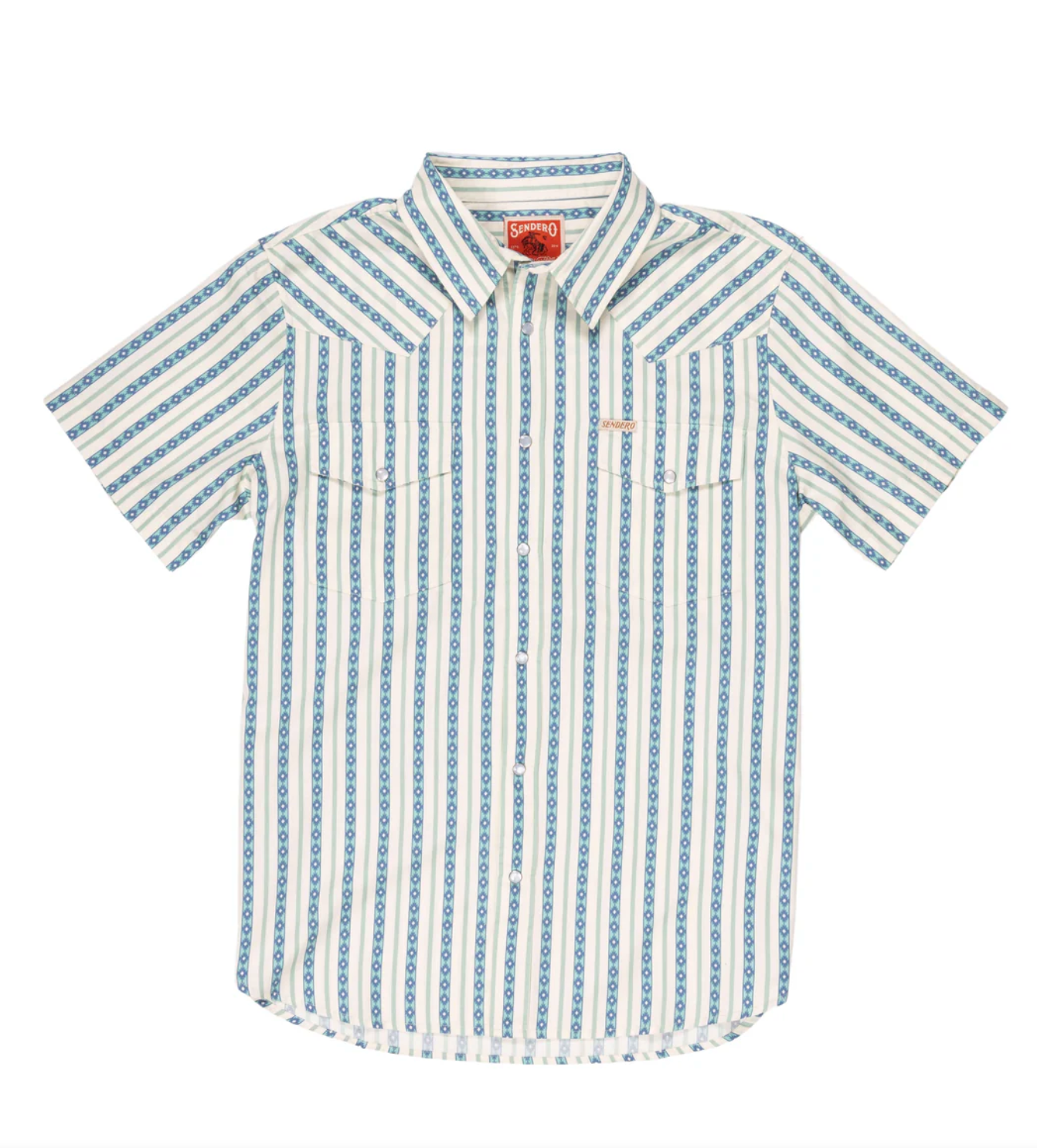 Wyatt Pearl Snap Serape Shirt