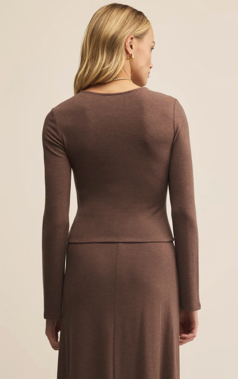 Demure Cropped Long Sleeve