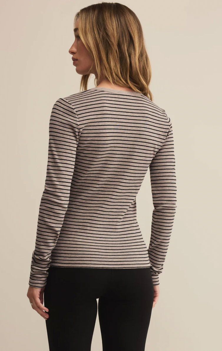 Stella Stripe Modal Henley