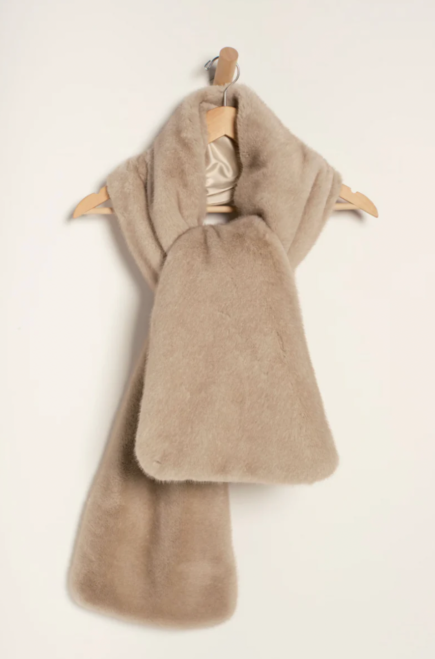 Snow Angel Faux Fur Scarf