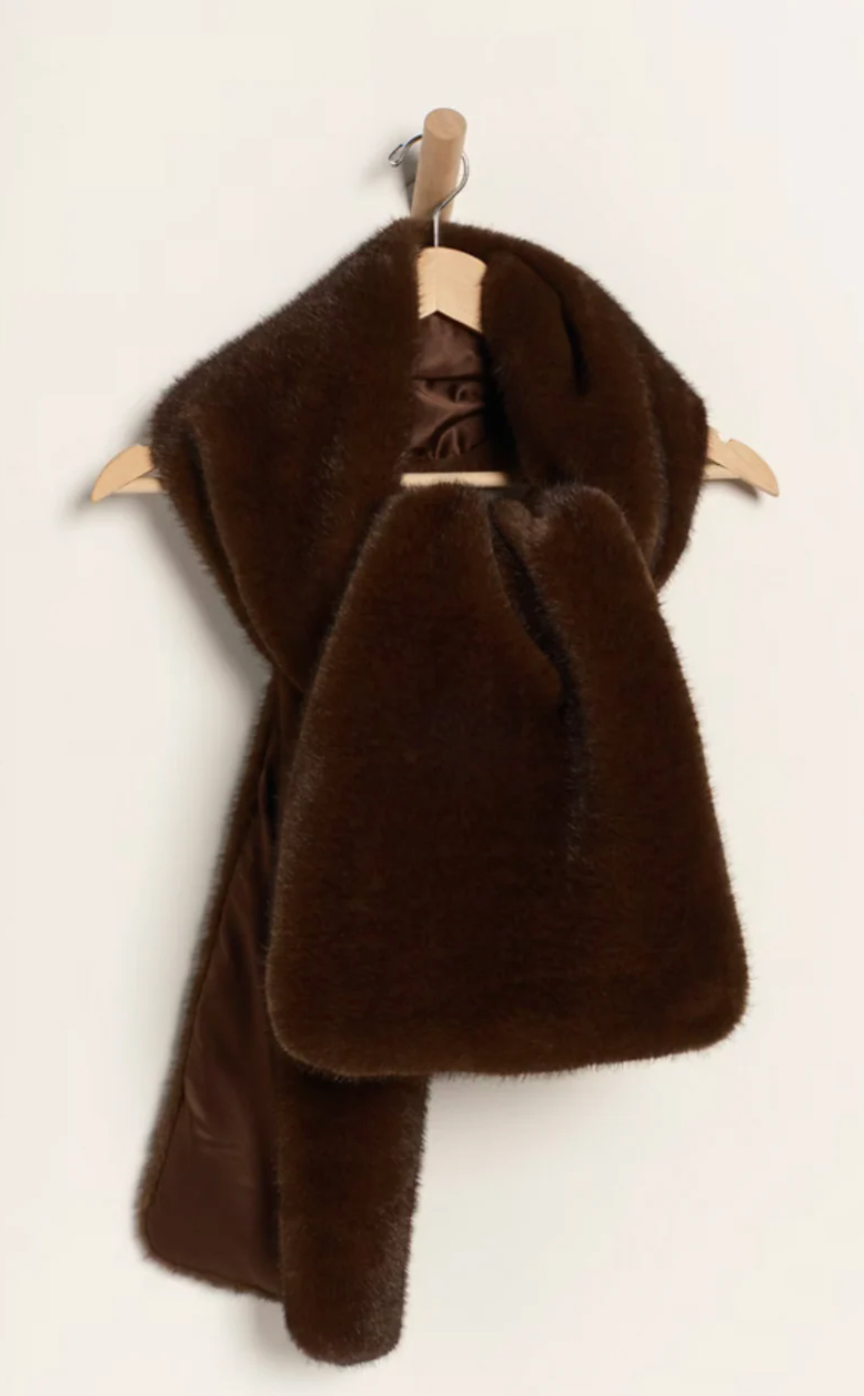 Snow Angel Faux Fur Scarf