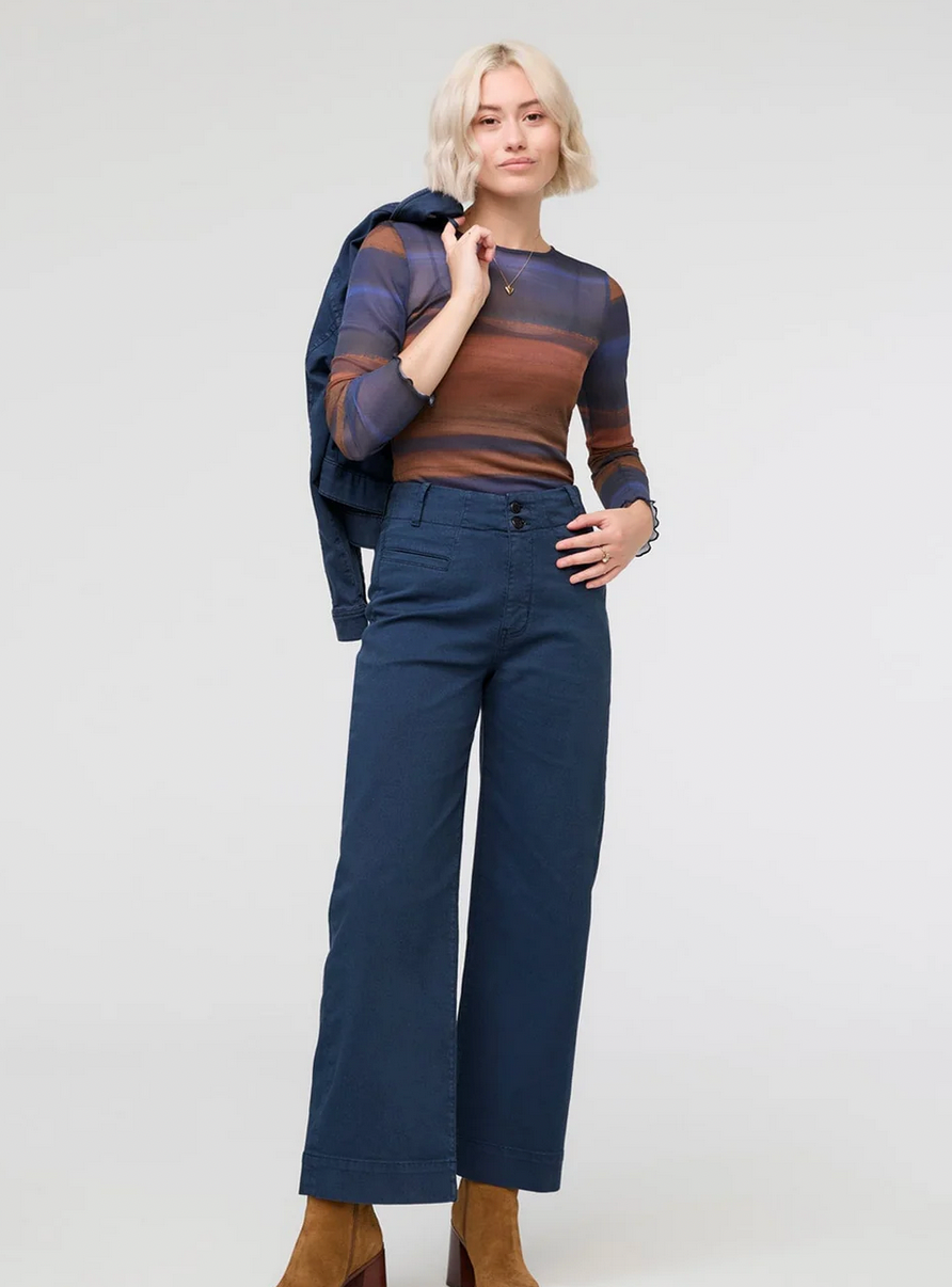 LuxTwill High Rise Trouser