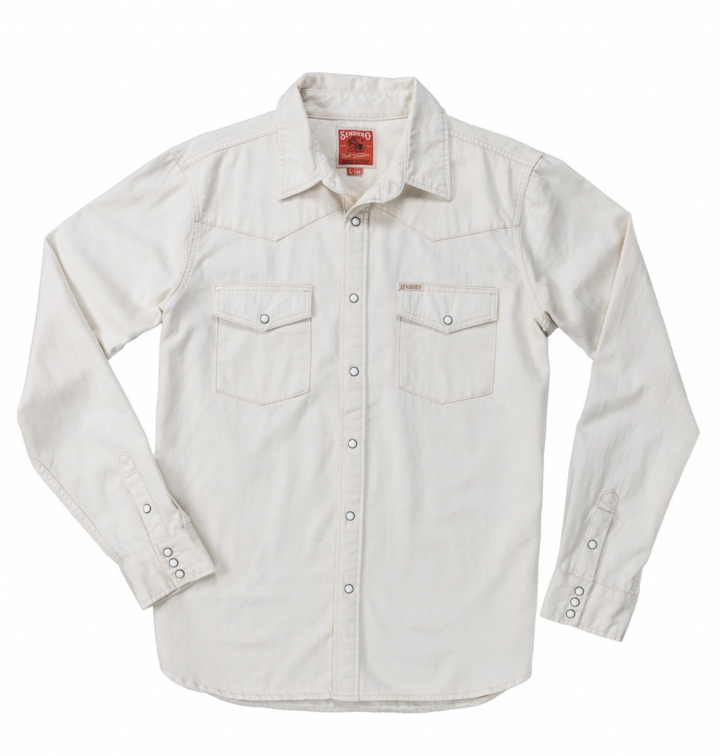 Wyatt Pearl Snap Long Sleeve Denim Shirt