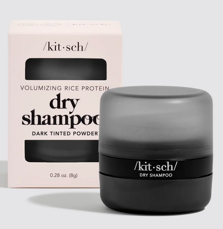 Volumizing Rice Protein Dry Shampoo - Dark Tinted Powder