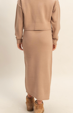 Willa Waffle Knit Midi Skirt