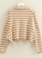 Charlie Striped Knit Button-Up