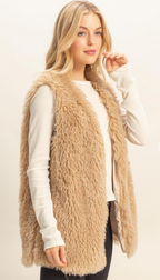 Aspen Faux Shearling Vest