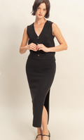 Onyx Knit Midi Skirt