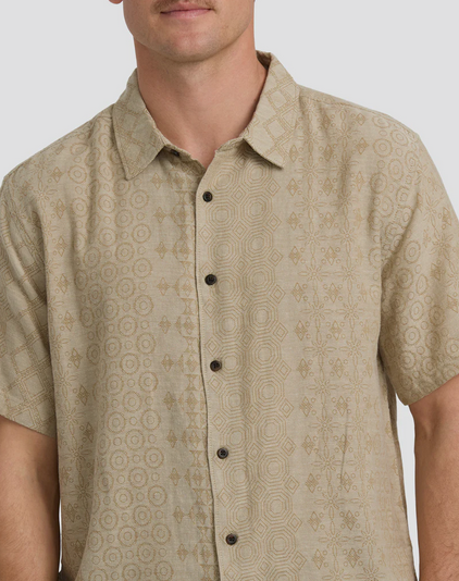 Needle Garage Jacquard Short Sleeve Shirt