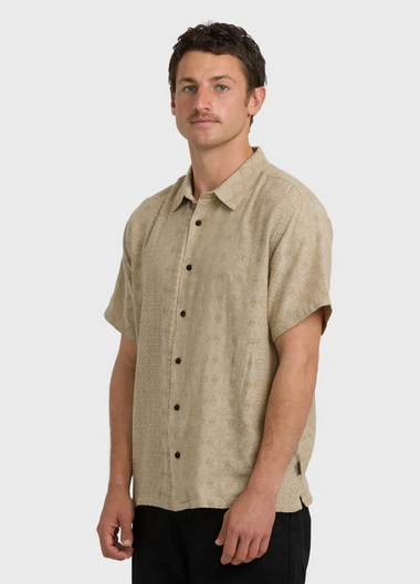Needle Garage Jacquard Short Sleeve Shirt