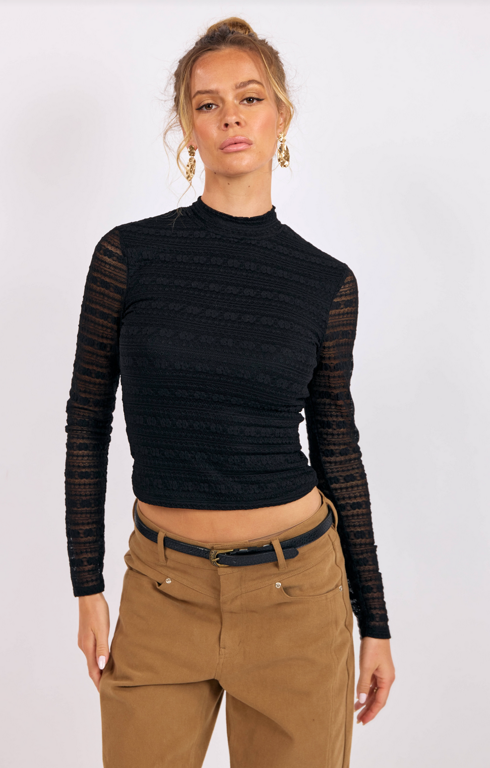 Sundance Stretch Mock Neck