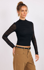 Sundance Stretch Mock Neck
