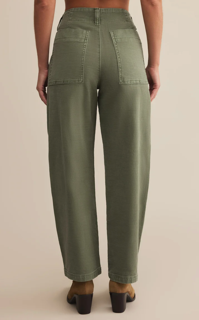 Olive Twill Pants