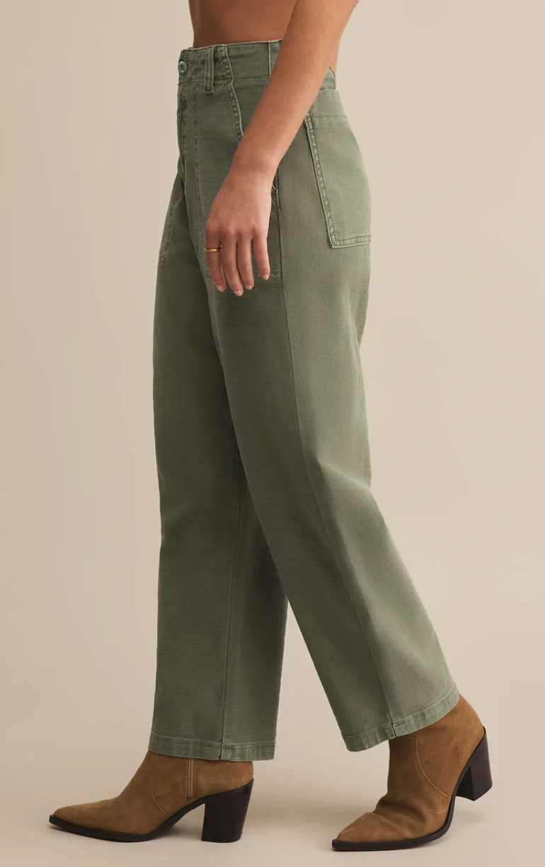 Olive Twill Pant