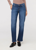 Performance Mid Rise Denim Straight