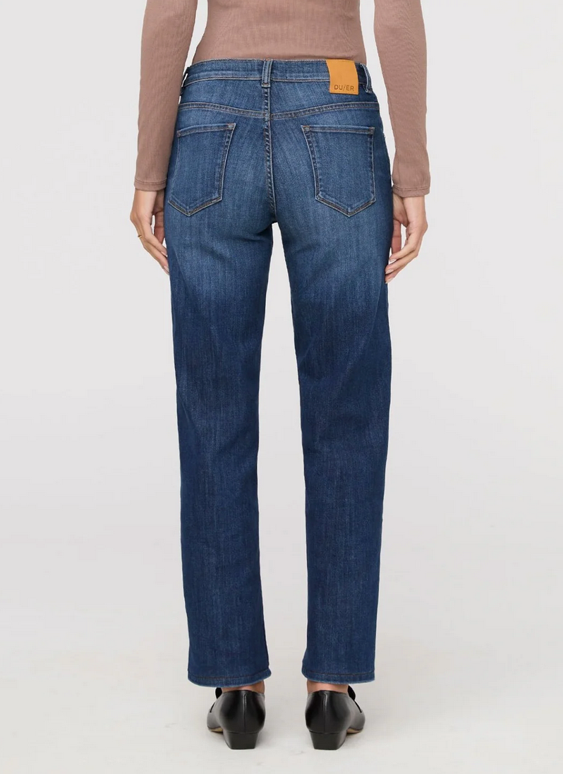 Performance Mid Rise Denim Straight