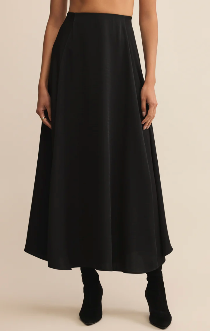 Northpointe Satin Midi Skirt