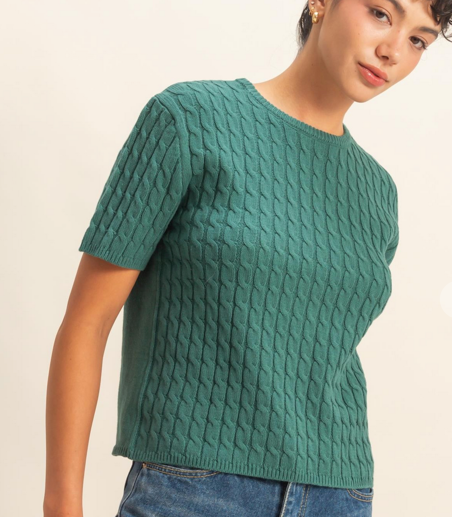 Willow Cable Knit Tee