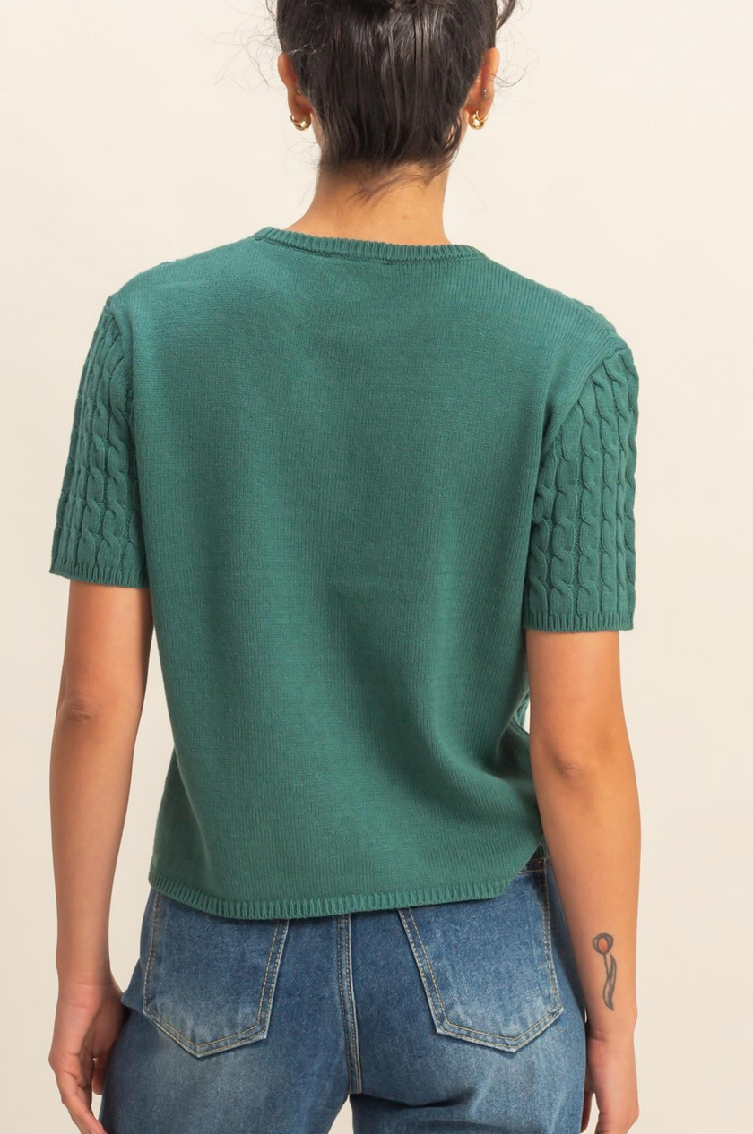 Willow Cable Knit Tee