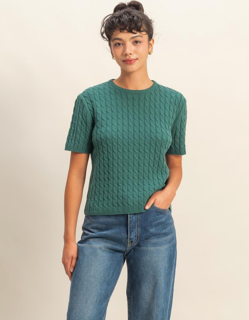 Willow Cable Knit Tee
