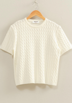 Willow Cable Knit Tee