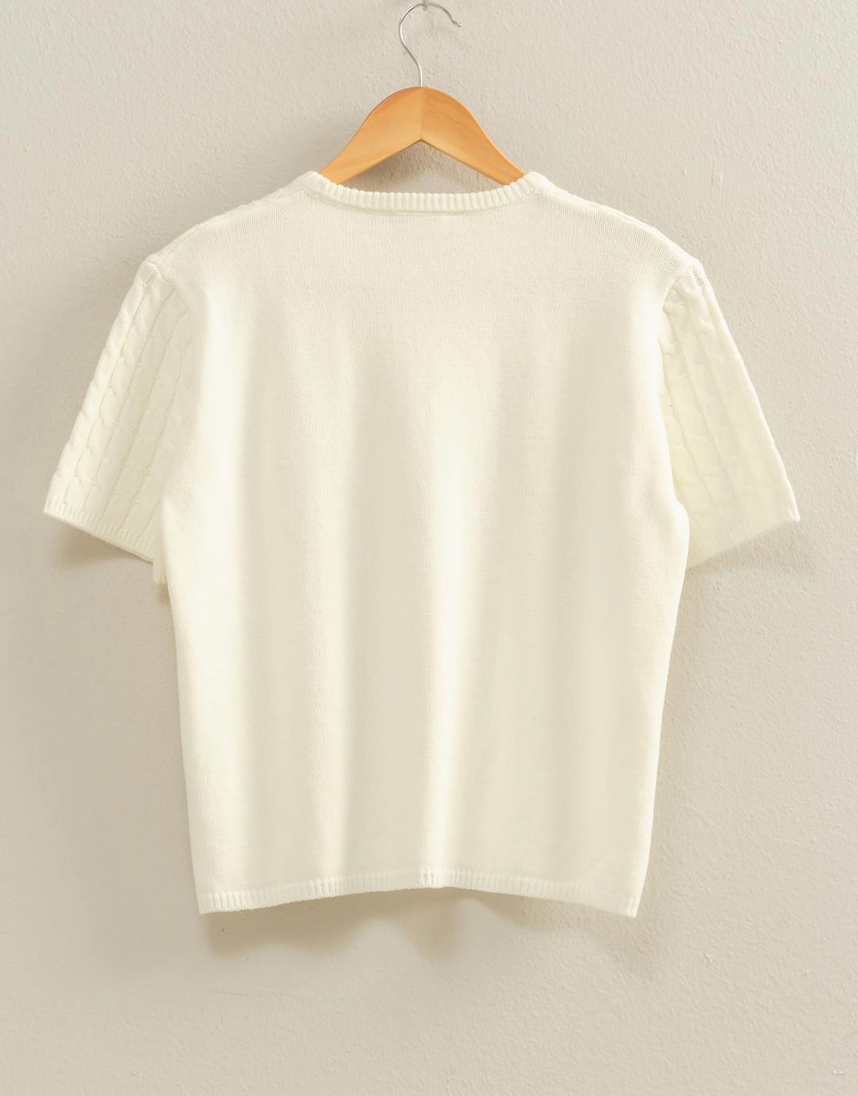Willow Cable Knit Tee