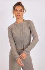 Lodge Button Front Knit Top