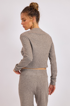 Lodge Button Front Knit Top