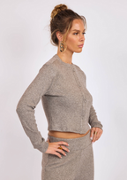 Lodge Button Front Knit Top