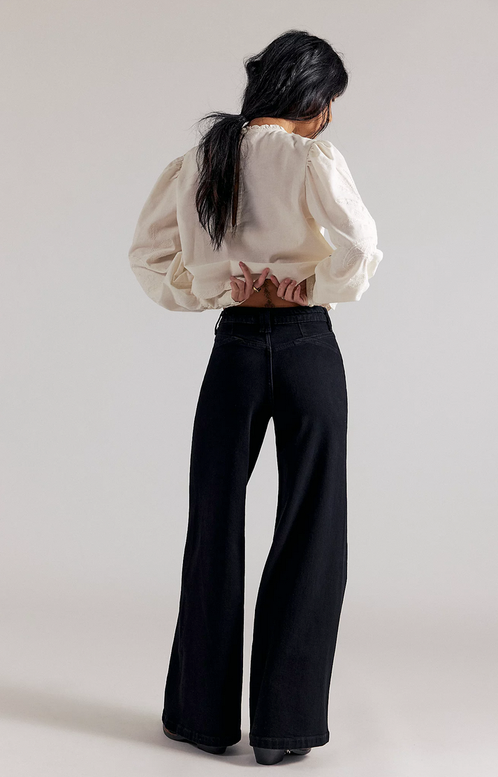 Kellee High-Rise Palazzo Jeans