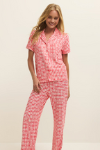 Gingham PJ Top