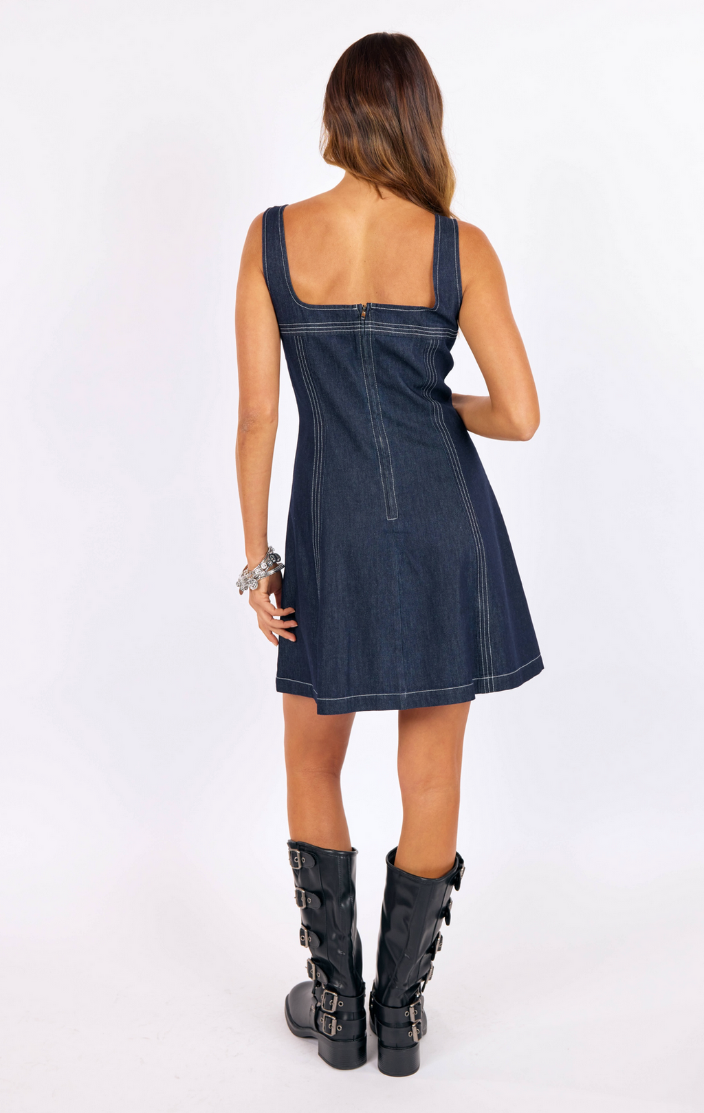 Bodega Denim Mini Dress Medium Bodega Denim Mini Dress Medium