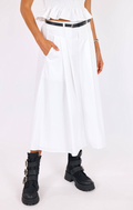 Central Park Midi Skirt with Belt