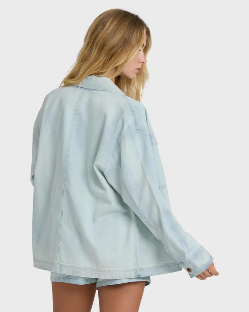 Jade Saltwashed Long Sleeve Top