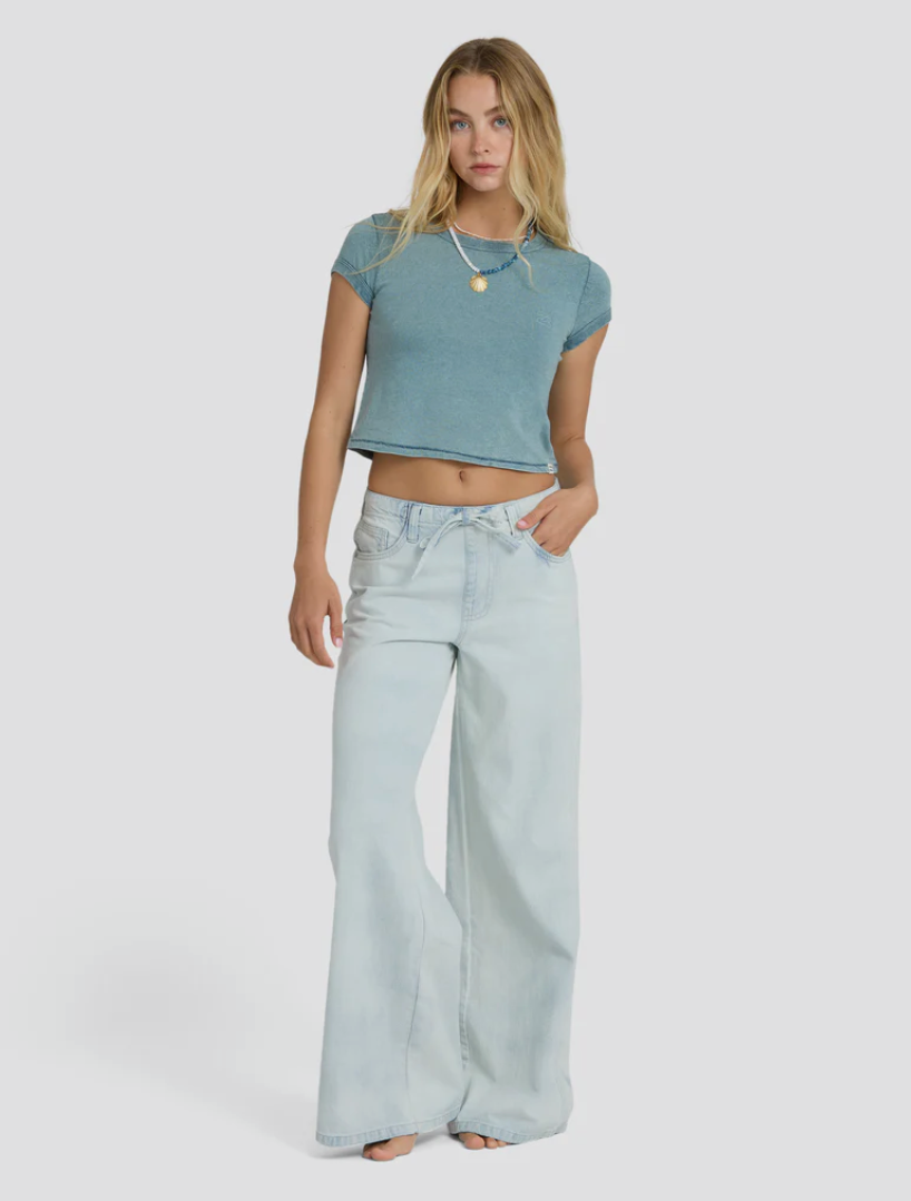 Jade Saltwashed Elastic Pant