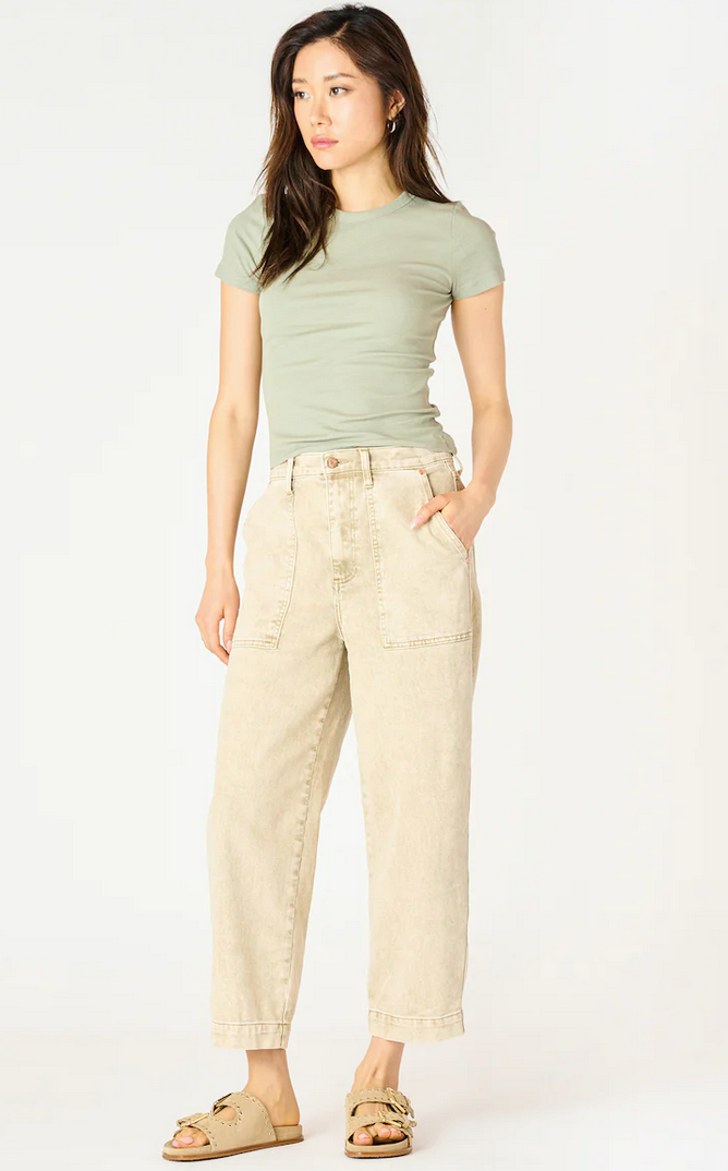 High Rise Straight Ankle Jeans