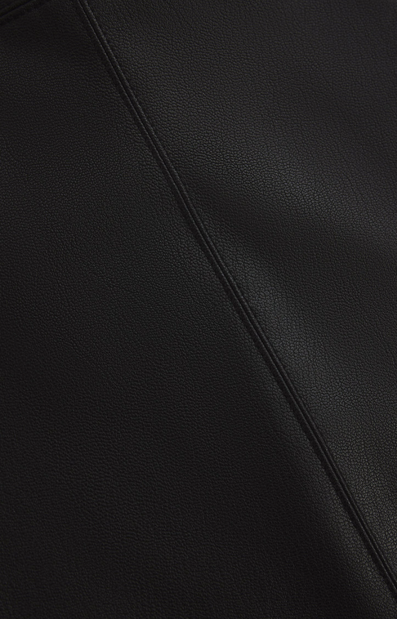 Reine Faux Leather Midi Skirt